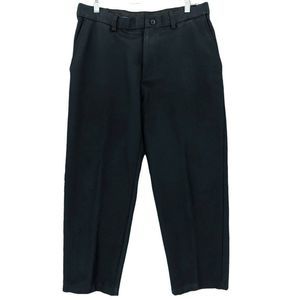 Haggar Pants Mens 34 Navy Blue Chino Slacks Classic Fit Golfer Casual Golf 34X29